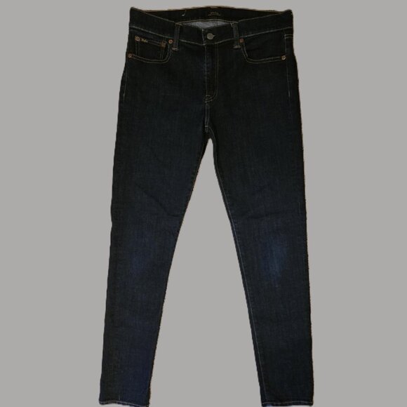 POLO RALPH LAUREN Jeans Women's Size 29 Stretch Dark Wash Tompkins Skinny - Picture 2 of 7